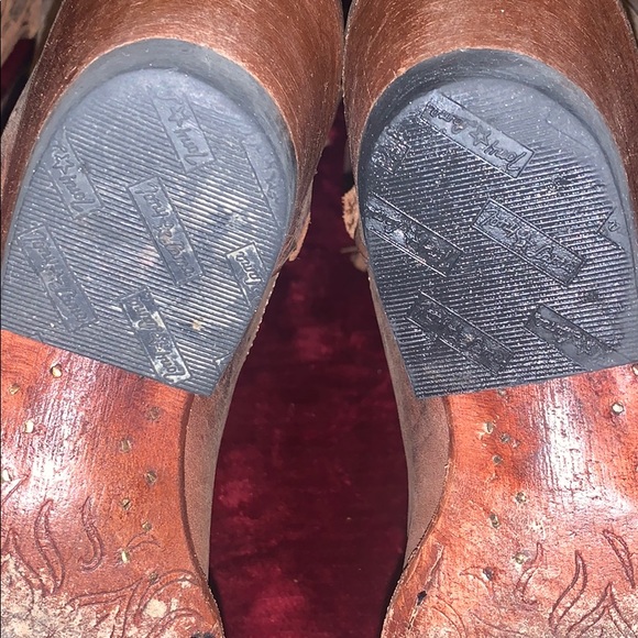 Size 7 Leather Tony Lama Cowgirl Boots w/ Fringe - Picture 7 of 7